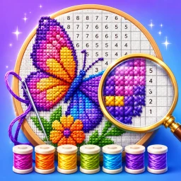 Biểu tượng Cross Stitch: Paint By Numbers